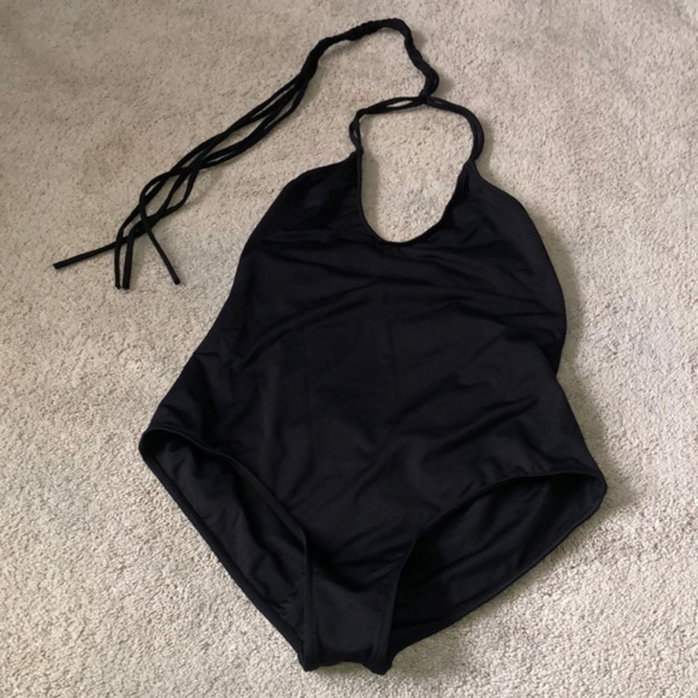 Koral Swimwear by IIana Kugel One Piece Swimsuit Black Size Medium